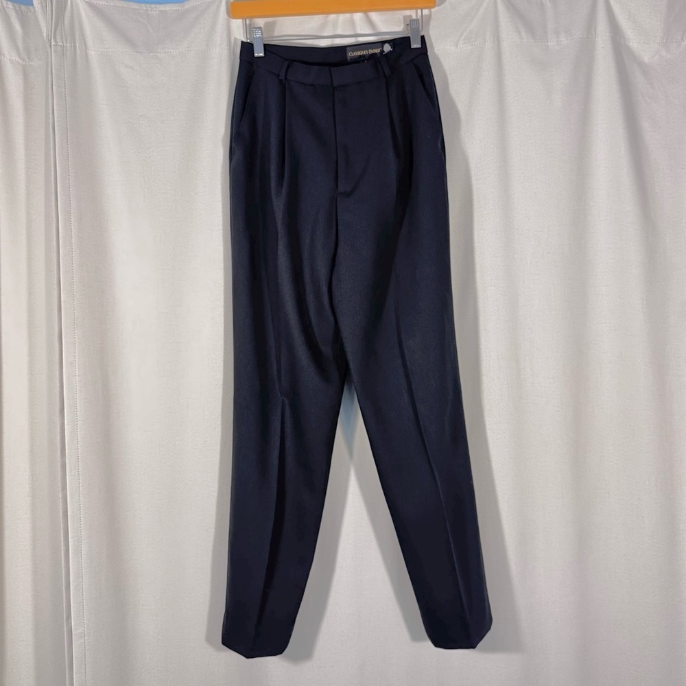 Classiques Entier Black High Waisted Wool Trousers